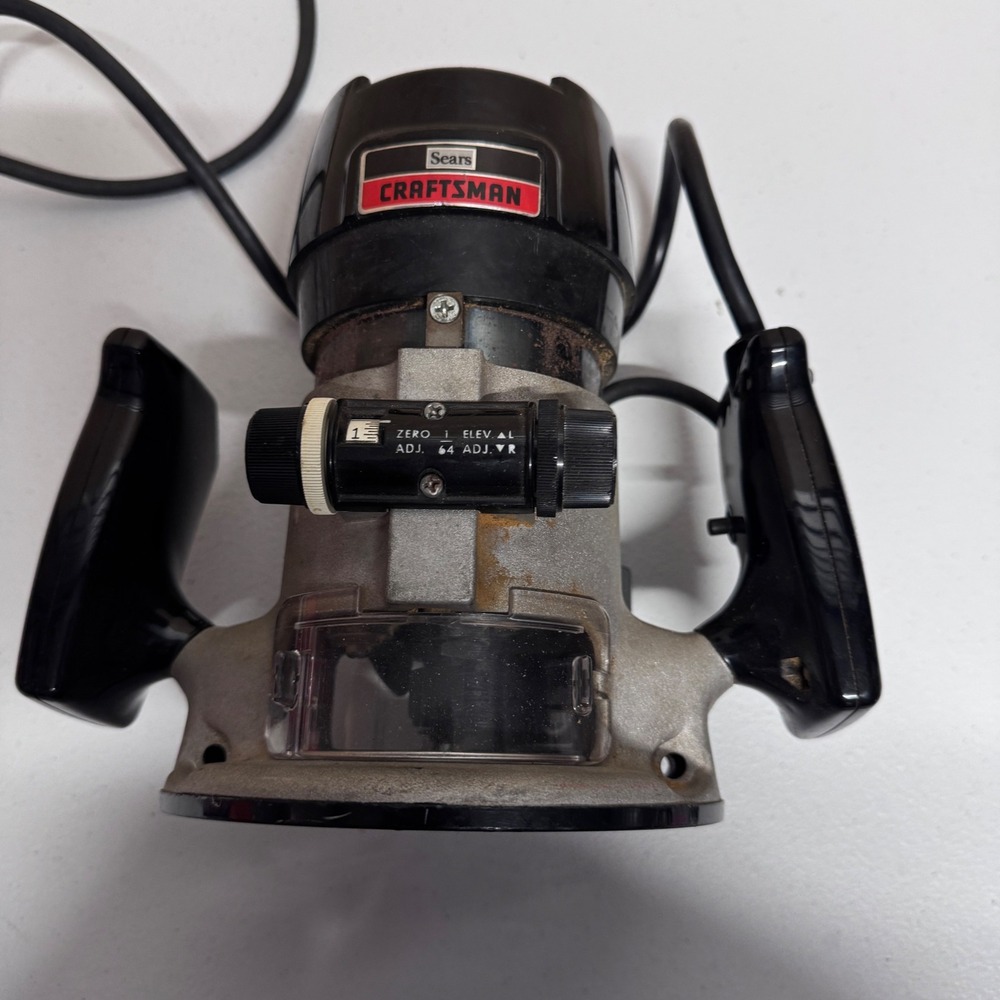 Vintage Sears Craftsman Router Black Model 315.17480 Work Lite 1HP 25000 RPM